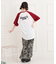 ワッペン風チュニックTシャツ