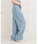 膝ダメージデニムパンツ