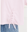 レースアップTシャツ