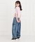 レースアップTシャツ
