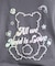 接触冷感 グラデーションくまちゃん発砲ビッグTシャツ