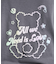 接触冷感 グラデーションくまちゃん発砲ビッグTシャツ
