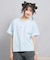 オーロラプリントハートあきTシャツ