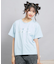 オーロラプリントハートあきTシャツ