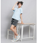 オーロラプリントハートあきTシャツ
