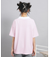 【接触冷感】Vネック衿付きアップリケビッグTシャツ