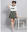 【接触冷感】Vネック衿付きアップリケビッグTシャツ
