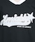 【接触冷感】Vネック衿付きアップリケビッグTシャツ