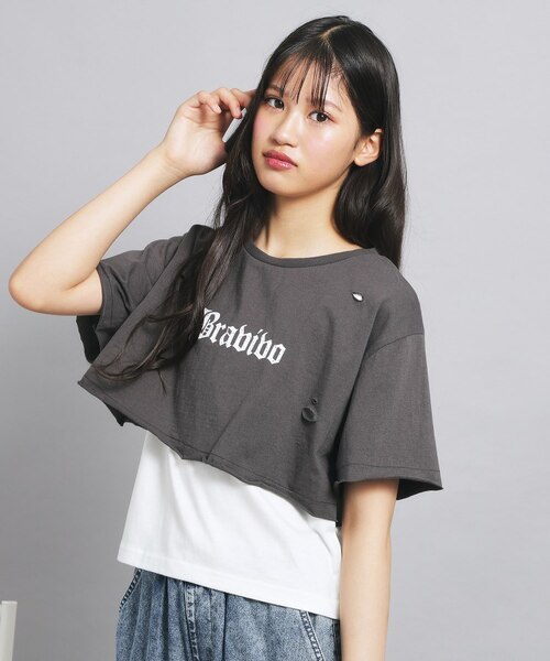 R♡R★今季新作ミックス アルジ－ ピンクラテ★ハ－トTシャツコ－デセット PINK-latte（ピンクラテ）の「◇【セットアイテム/ニコラ掲載