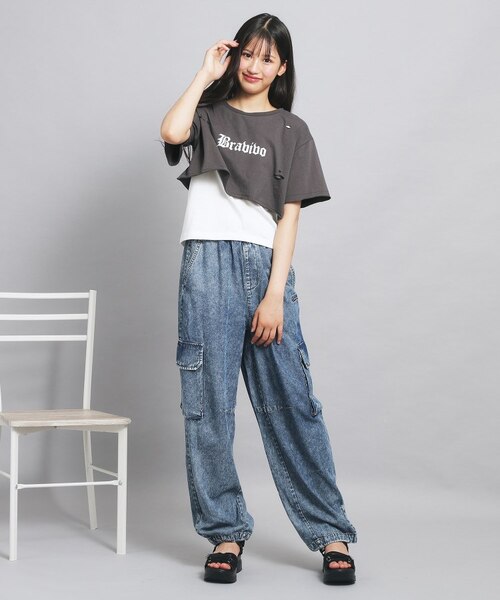 セットアイテム】ダメージTシャツ＋タンクセット｜ピンクラテの