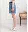 ベルト付きデニムショートパンツ