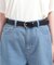 ベルト付きデニムショートパンツ