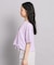 レースアップTシャツ