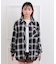 ルーズチェックシャツ＋ロンT