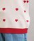 ウォッシャブルハート柄ニットプルオーバー