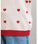 ウォッシャブルハート柄ニットプルオーバー