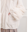 フード付きフェイクファーブルゾン