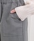 ピーチ起毛リボン付カーゴパンツ
