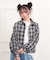 【セットアイテム】起毛チェックシャツ＋ロンT