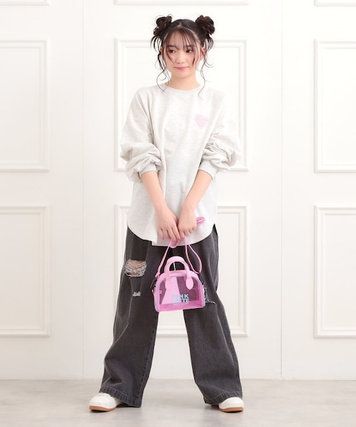 PVCミニボストンバッグ｜ピンクラテの通販｜&mall（アンドモール）三井