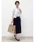 【手洗い可】キレイめジャージナロースカート