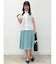 【WEB限定カラーあり／マシンウォッシュ】サテンフレアスカート