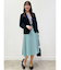 【WEB限定カラーあり／マシンウォッシュ】サテンフレアスカート