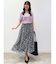 【WEB限定カラーあり／マシンウォッシュ／セットアップ可能】フラワープリントスカート