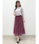 【WEB限定カラーあり／マシンウォッシュ／セットアップ可能】フラワープリントスカート