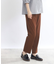 【E‐QUALITY／手洗い可】テーパードストレッチパンツ
