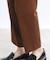 【E‐QUALITY／手洗い可】テーパードストレッチパンツ