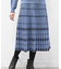 【WEB限定カラーあり／手洗い可／セットアップ可】バイカラーチェック柄ジャカードスカート