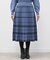 【WEB限定カラーあり／手洗い可／セットアップ可】バイカラーチェック柄ジャカードスカート