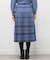 【WEB限定カラーあり／手洗い可／セットアップ可】バイカラーチェック柄ジャカードスカート