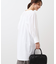 【E‐QUALITY／手洗い可】スキッパーネックチュニックブラウス