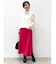 【WEB限定カラーあり／洗える／セットアップ可】ジャカードニットスカート