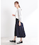 【E‐QUALITY／手洗い可／ウエスト総ゴム】シャンブレースカーチョパンツ
