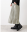 【E‐QUALITY／手洗い可／ウエスト総ゴム】シャンブレースカーチョパンツ