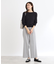 【手洗い可】ワイドストレートパンツ