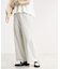 【E‐QUALITY／洗える】フルレングス丈ワイドストレートパンツ