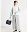 【E‐QUALITY／洗える】フルレングス丈ワイドストレートパンツ