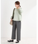 【E‐QUALITY／洗える】フルレングス丈ワイドストレートパンツ