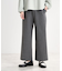 【E‐QUALITY／洗える】フルレングス丈ワイドストレートパンツ