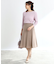【UVカット／セットアップ可能】バックサテンフレアスカート