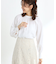 【R‐QUALITY／接触冷感／洗える】スタンドネックシャツブラウス