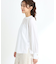【R‐QUALITY／接触冷感／洗える】スタンドネックシャツブラウス