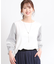 【夏SALE／E‐QUALITY／手洗い可】レーススリーブブラウス