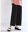 【E‐QUALITY／手洗い可】ワイドクロップドパンツ