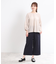 【E‐QUALITY／手洗い可】ワイドクロップドパンツ