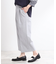 【E‐QUALITY／手洗い可】ワイドクロップドパンツ